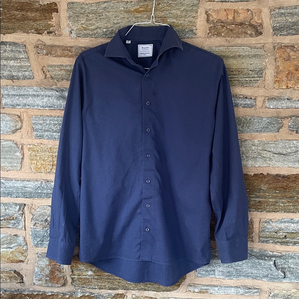 Bespoke Navy Dress Shirt